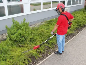 Einhell High Reach Hedge Trimmer 18V With Harness Adjustable Height Power X-Change GE-HH 18/45 Li T Solo - Body Only