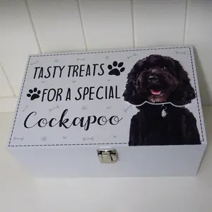 Cockapoo Dog Treat Box Delong Decorative Box