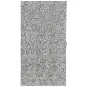 Shaggy Rug PAMPLONA High Pile Modern Grey 80x150 cm