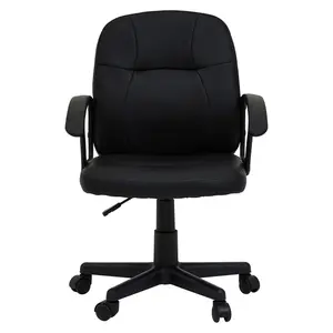 Interiors by Premier Brent Black Small Home Office Chair