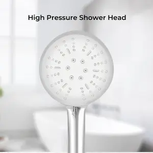 Geepas Shower Head - 3 Function Hand Shower, Lightweight Design, Chrome Design