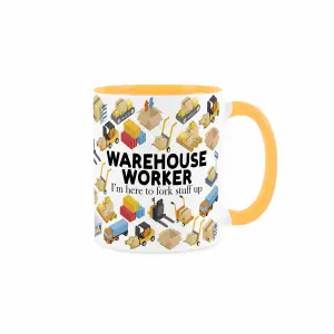 Warehouse Worker Mug - Humorous Tradesman Funny Novelty Gift - Tea/Coffee Hot Drinks White Ceramic Cup Present