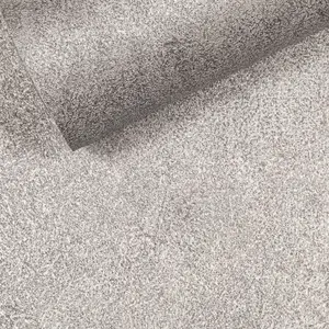 Plain Grey Silver Crushed Wallpaper Textured Metallic Glitter Thick Shimmer