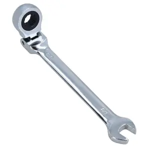 3/8" AF SAE Imperial Flexible Flexi Head Ratchet Spanner Combination Wrench