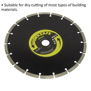 High-Performance Multipurpose Diamond Blade - 230mm Diameter for Dry Cutting