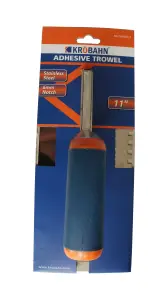 KROBAHN ADHESIVE TROWEL 11" 6MM SQUARE NOTCH KB-TAHS6011