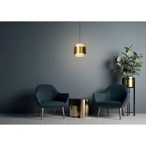 Lucide Firmin Classic Pendant Light 30cm - 1xE27 - Matt Gold, Brass