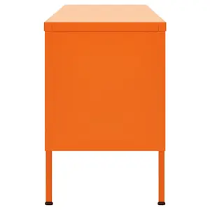 vidaXL TV Cabinet Orange 105x35x50 cm Steel