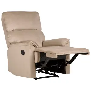 Armchair EVERTON Fabric Light Brown