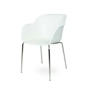 Liara Dining Chair Charcoal / Chrome