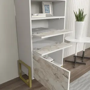 Decorotika - Utopia Bookcase Bookshelf Shelving Unit with 3 Cabinets and 2 Shelves