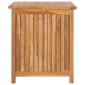 Berkfield Garden Storage Box 60x50x58 cm Solid Teak Wood