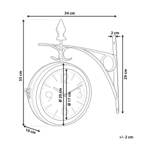 Wall Clock ROMONT Metal Silver