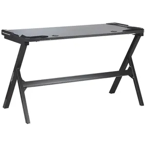 Beliani Modern Gaming Desk Black DANVERS