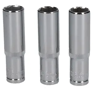 3 x 10mm and 3 x 13mm Metric 3/8" Drive 6 Sided Single Hex Deeps Socket 6pc