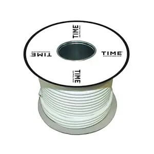 Time White Heat resistant 3-core Flexible Cable 2.5mm² x 25m