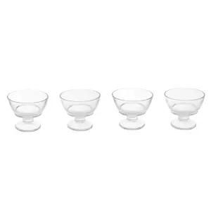 Interiors By Premier Elegant Set Of Four Round Sundae Dishes, Durable Sundae Glasses For Desserts, Versatile Ice Cream Bowls