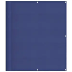 Berkfield Balcony Screen Blue 120x800 cm 100% Polyester Oxford