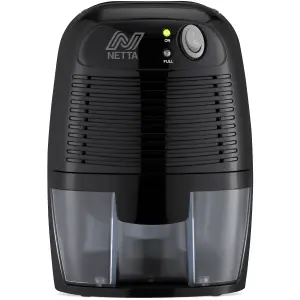 NETTA Dehumidifier 500ml Mini Air Dehumidifier for Damp Mould, Moisture - Black