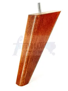 SET OF 4 REPLACEMENT FURNITURE SQUARE FEET MAHOGANY WASH TAPERED WOODEN LEGS 150mm HIGH M8