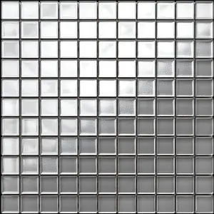 Glass mosaic on mesh for bathroom or kitchen 300mm x 300mm - Wrought Iron