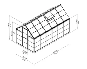 Palram - Canopia Harmony 6x14 Greenhouse