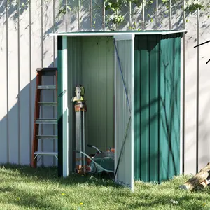 4.7ft. W x 2.8ft. D Flat Garden Shed Green