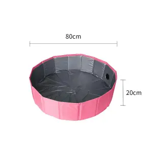 Pet Bath Tub - Swimming Bathing Tub Kiddie Pool For Dogs Cats And Kids - Suitable For Small Or Medium Sized Dogs