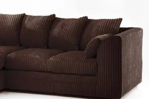 Logan Compact Corner Sofa Jumbo Cord Fabric