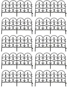 Hampton Black Plastic Lawn Edging (59cm x 32cm) - 10 Panels