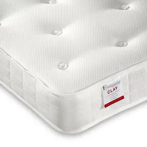 Quest White Wooden 3 Drawer Bed And Orthopaedic Mattress