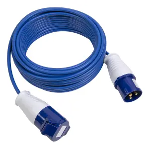 Sealey Extension Lead Cable 14m Length 230V 16A 1.5mm IP44 Rated Blue EL1523016