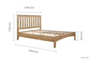 Birlea Hampstead Small Double Bed Frame In Oak