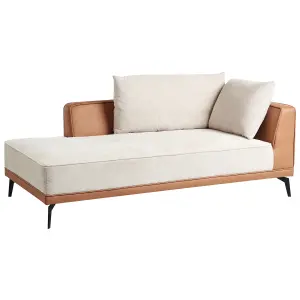 Modular Sofa MYKEN Light Beige Fabric 3 Seater Right Hand