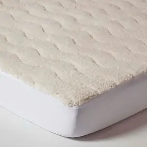 Homescapes Luxury Thick Fleece Mattress Topper, Euro 90 x 200 cm