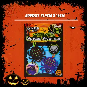 Halloween Spider Felt Weaving Craft Kit Trick or Treat Party  MultiColour