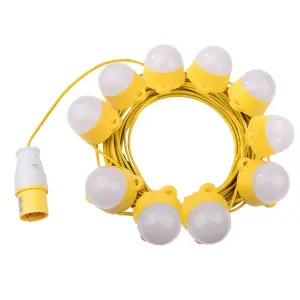 Bright Source 50w IP44 20 Meter LED Festoon KIt 110v 4000k - Cool White