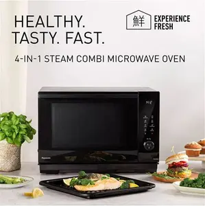 Panasonic NN-DS59NBBPQ 4-In-1 Steam Combination Microwave Oven, Black