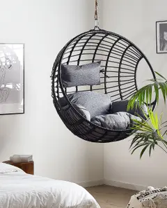 Hanging Chair ASPIO PE Rattan Black