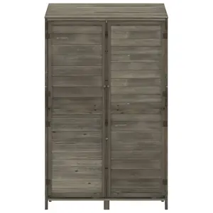 Berkfield Garden Shed Anthracite 102x52x174.5 cm Solid Wood Fir