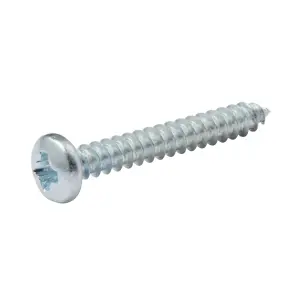 Diall Pozidriv Pan head Zinc-plated Carbon steel Screw (Dia)3.5mm (L)25mm, Pack of 25