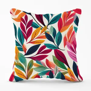 Bright Leaves Pattern Cushions 60cm x 60cm