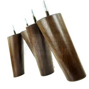 Wood Furniture Feet 135mm High Antique Brown Replacement Furniture Legs Set Of 4 Sofa Chairs Stools M8