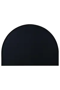 MirrorOutlet - The Arcus - Black Metal Framed Arched Garden Wall Mirror 49" x 35" (125 x 90cm)