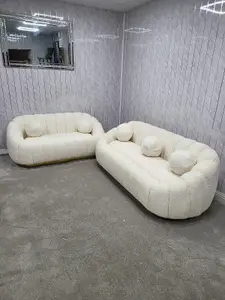 Cloud Boucle Sofa CREAM 3 & 3 SEATER