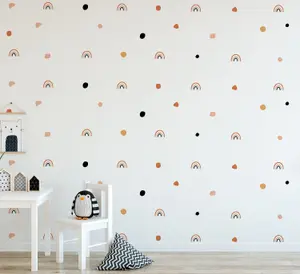 Boho Chic Polka Dot & Rainbow Wall stickers