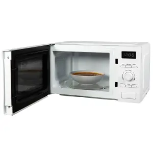 Abode Digital Microwave 700W 20L 5 Power Levels & Defrost White AMD2002-M