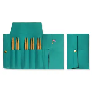 BAMBOO I/C F/CASE 6-10 - Bamboo: Knitting Pins: Circular: Interchangeable Set: Assorted Sizes - Pony