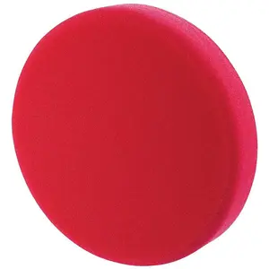 Draper 125mm Polishing Sponge Ultra Soft Hook and Loop Red 12.5cm 5 Inch 07582