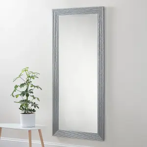 Wave Gloss Silver Full length mirror 170x79cm